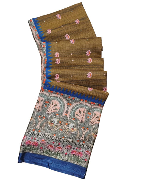 Vasthrlay Saree Traditional Kalamkari Printed Designer