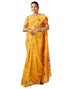 Vasthrlay Womens Paithani Unstitched Dark Green Saree