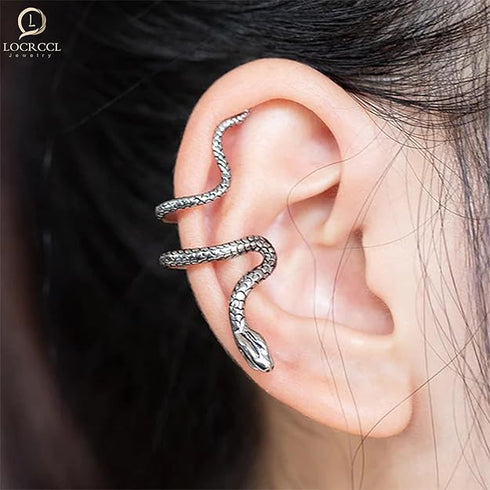 Snake Ear Cuff Stud Earring Punk Retro Climber Ear Cuff