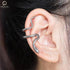 Snake Ear Cuff Stud Earring Punk Retro Climber Ear Cuff