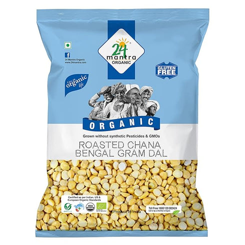 24 Mantra Organic Roasted Bengal gram Dal