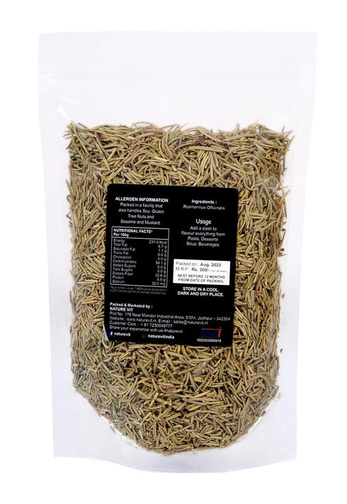 NatureVit Dried Rosemary Leaves Pure Herb for Cooking & Hair Care