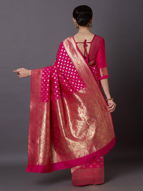 Vasthrlay Banarasi Traditional Unstitched Saree