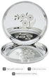 Stainless Steel Plate Set of 6 (12 Inches)