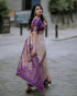 Vasthrlay Kanjivaram Collections Sadi Az Ys Jamuni Wine Ethnic Wear
