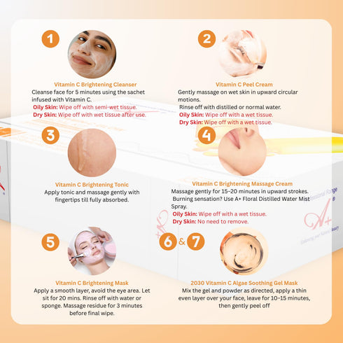 A+ Vitamin C Korean Glass Facial Monodose Kit For Glowing Skin