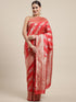 Vasthrlay Silver Banarasi Saree