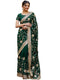 Vasthrlay Georgette Embroidery Navy Navy Blue Saree