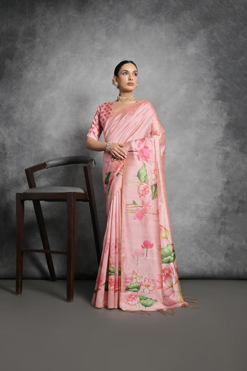 Vasthrlay Tussar Silk Saree