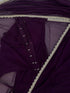 Vasthrlay Georgette Readymade Scalloped Unstitched Ethnic Wear
