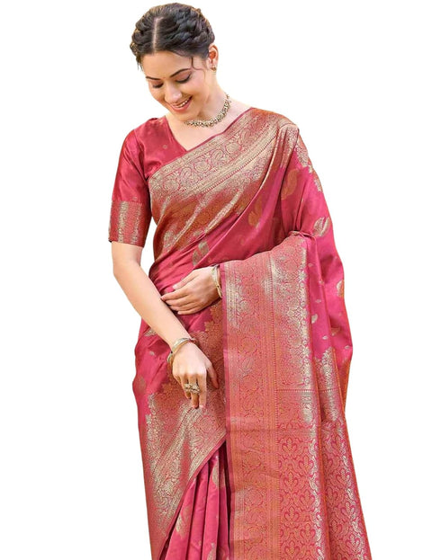 Vasthrlay Womens Weaving Unstitched Light Green Saree