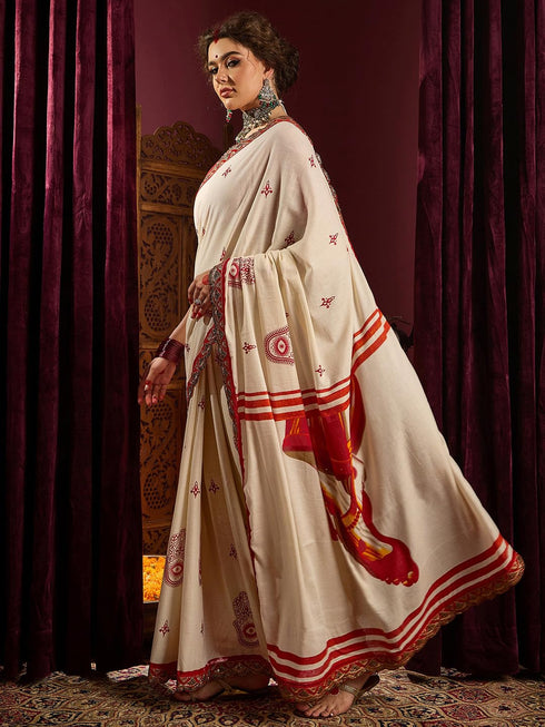 Vasthrlay Printed Unstitched Smc Ethnic Wear