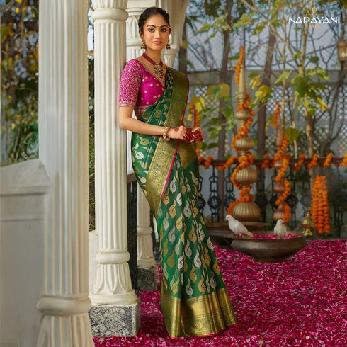 Vasthrlay Kanjivaram Woven Saree