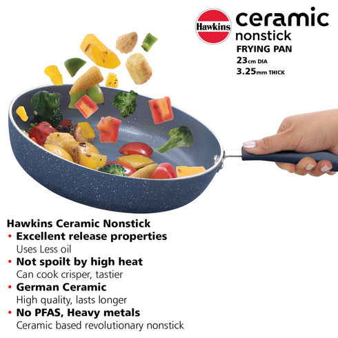 Hawkins Ceramic Nonstick Frying Pan 24 cm Diameter