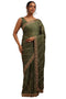 Vasthrlay Olive Chiffon Embellished