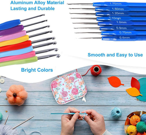 Crochet Kit, 52 Pcs Set for Crafters of All Levels