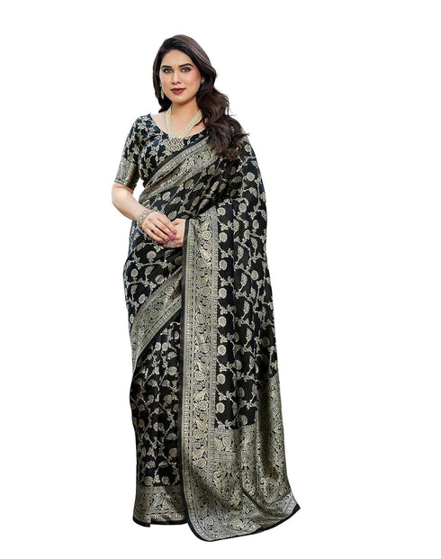 Vasthrlay Banarasi Traditional Jacquard Az Ys Shayani Ethnic Wear