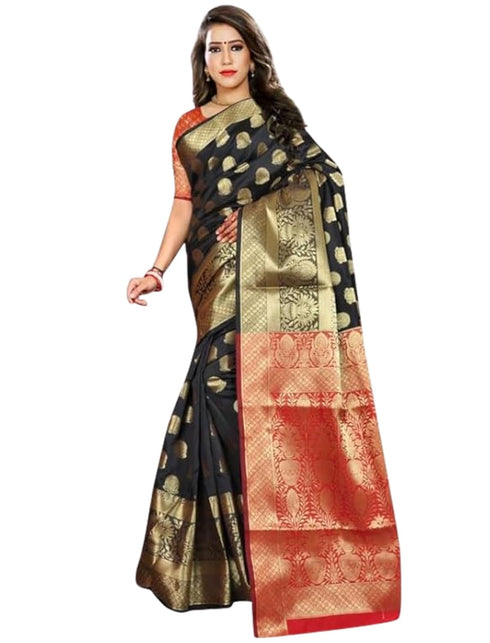Vasthrlay Rich Red Black Ethnic Wear
