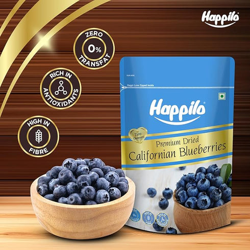 Happilo Premium Dried Californian Blueberries