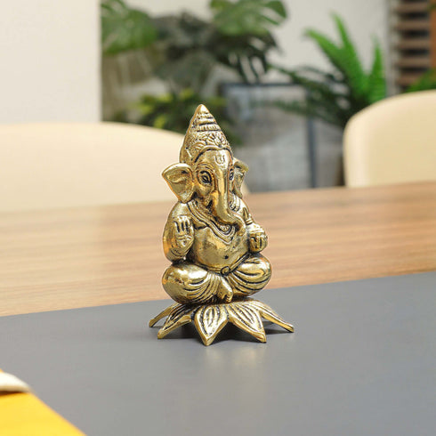 Ganesha Brass Statue