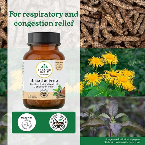 Organic India Breathe Free Veg Capsules