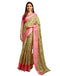 Vasthrlay Printed Jacquard Unstitched Rama Green Saree
