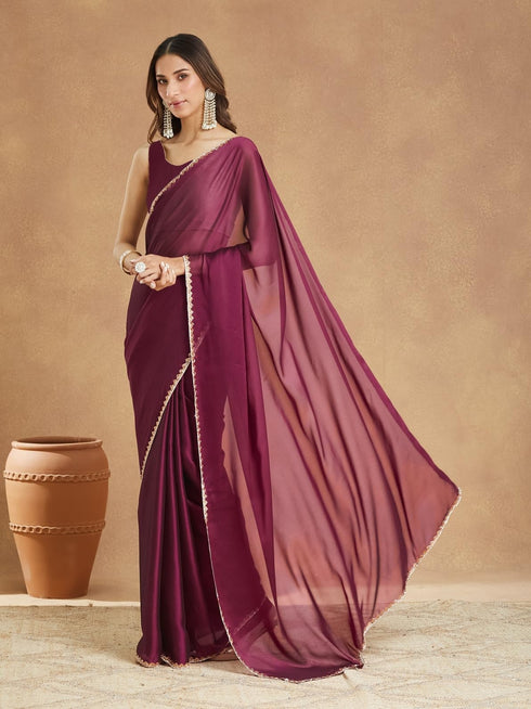 Vasthrlay Border Unstitched Saree
