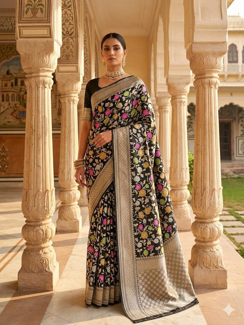 Vasthrlay Meenakari Banarasi Multicolour
