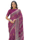 Vasthrlay Georgette Bandhani Unstitched Pink Saree