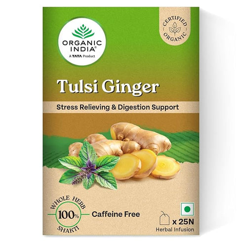 Organic India Infusion Tea Bags - Tulsi Ginger