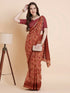 Vasthrlay Cotton Printed Mulmul Blue Saree