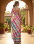 Vasthrlay Chanderi Printed Unstitched Beige Saree