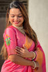 Vasthrlay Kanjivaram Paithani Unstitched Mahendi Ethnic Wear