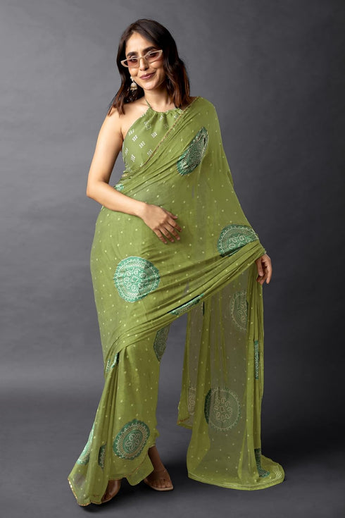 Vasthrlay Fashion Chiffon Georgette Light Ethnic Wear