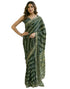 Vasthrlay Georgette Bandhani Unstitched Purple Saree