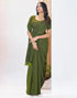 Vasthrlay Womens Sequence Unstitched Red Saree