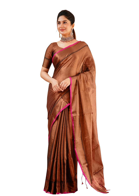 Vasthrlay Handloom Unstitched Green Ethnic Wear