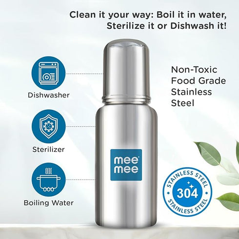 Mee Mee Baby Steel Feeding Bottle
