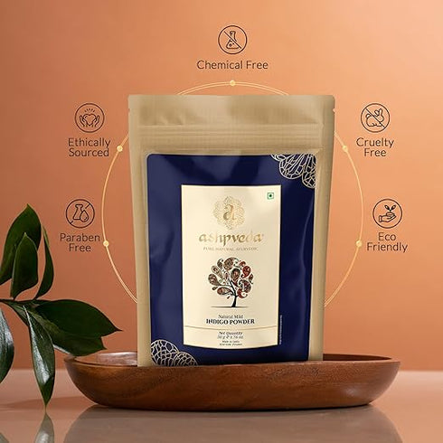 Ashpveda Natural Hairs Colour Henna & Indigo