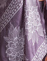 Vasthrlay Womens Kanjivaram Unstitched Dusty Pink Saree