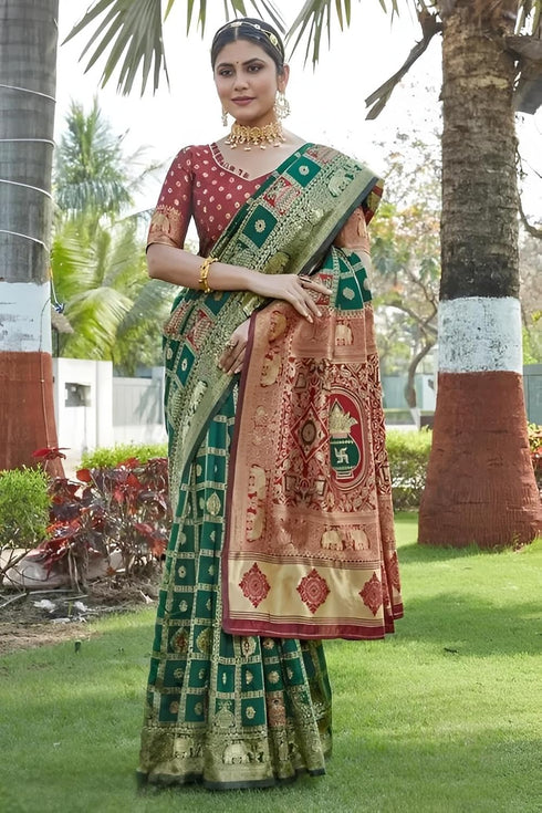 Vasthrlay Banarasi Kanjivaram Printed Az Ys Houseful Ethnic Wear