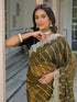 Vasthrlay Sequins Embroidery Turquoise Saree