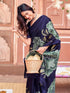 Vasthrlay Womens Abstract Unstitched Off White Saree