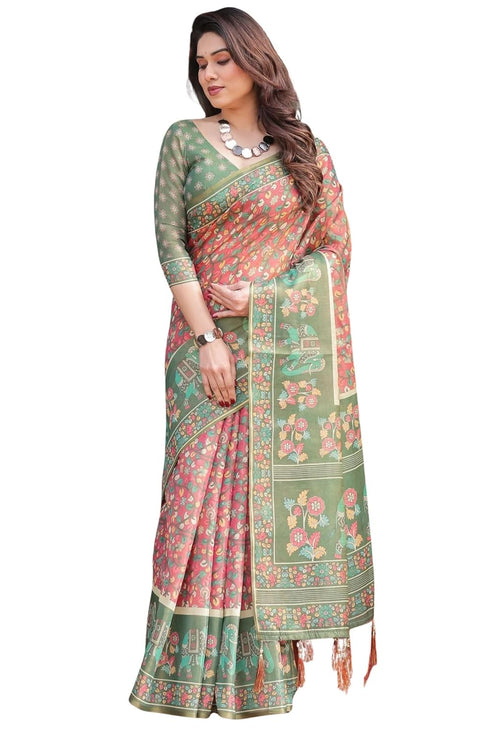 Vasthrlay Cotton Unstitched Blouse Ethnic Wear