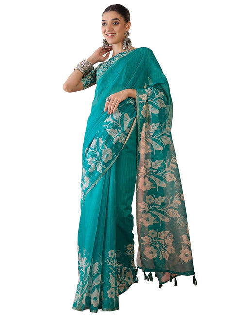 Vasthrlay Botanical Printed Unstitched Hs Ethnic Wear