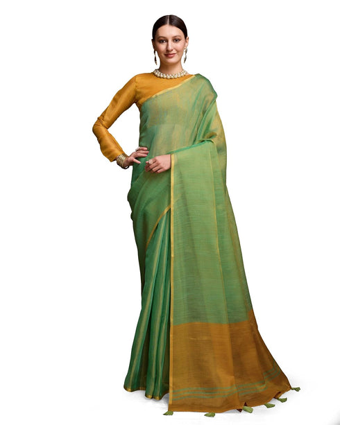 Vasthrlay Women's Cotton Length Unstitched Saree