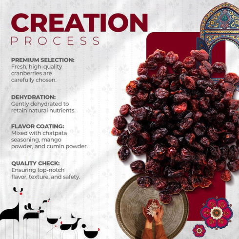 7 BAZAARI Dried Chatpata Cranberries 180gm