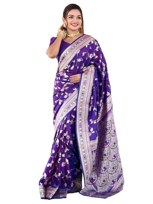 Vasthrlay Womens Weaving Unstitched Cream Saree