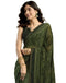 Vasthrlay Georgette Printed Unstitched Maroon Saree