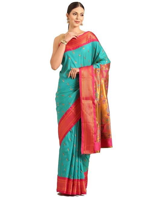 Vasthrlay Paithani Purple Saree